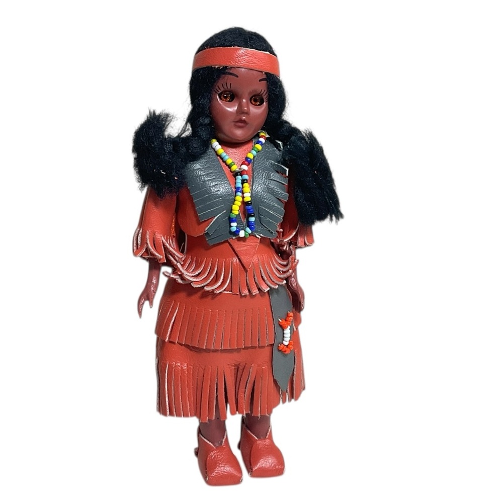 Vintage Carlson Doll Missouri Princess B-1000-4 7.5” Native American Doll W Tag